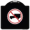 Signmission Designer Series No Truck, Black & White Heavy-Gauge Aluminum Sign, 18" x 18", BW-1818-23558 A-DES-BW-1818-23558 - alternate 1